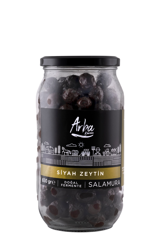 Gemlik Siyah Zeytin Yağlı Salamura (650 gr) -